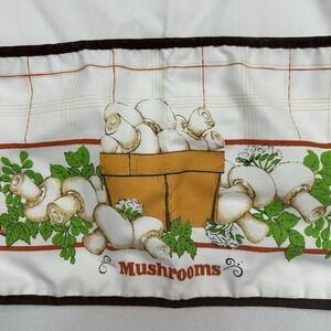 Franco Vintage Mushroom‎ Half Apron With Ties